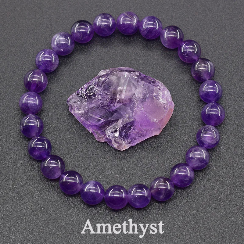 Amethyst Crystal Bracelet – Calming Energy & Intuition Stone
