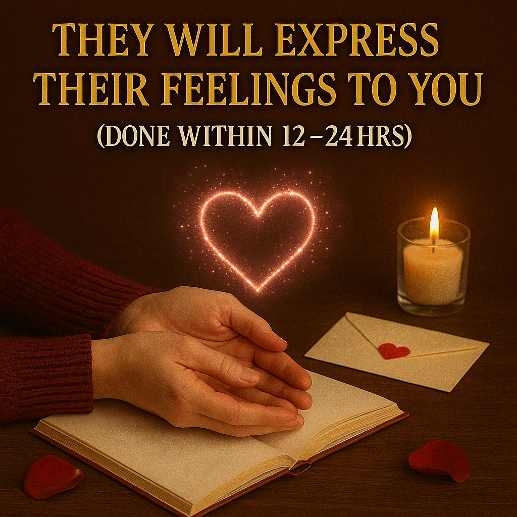 They Will Express Their Feelings to You Ritual (Done within 12–24hrs)