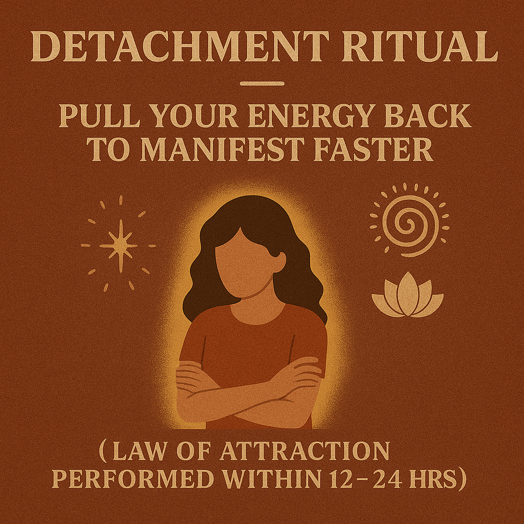 Detachment Ritual — Pull Your Energy Back to Manifest Faster (Law of Attraction | Performed within 12–24 hrs)