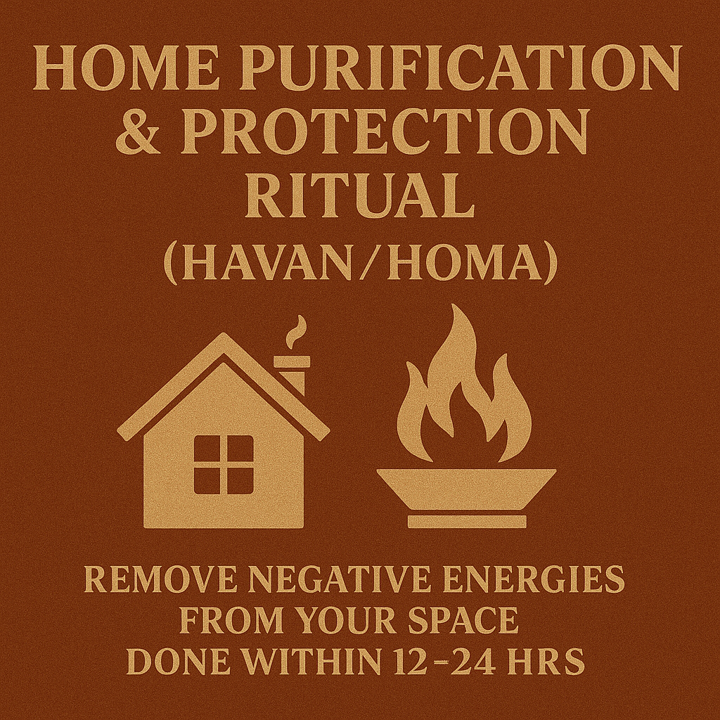 Home Purification & Protection Ritual (Havan/Homa) (Remove Negative Energies from Your Space | Done within 12–24 hrs)