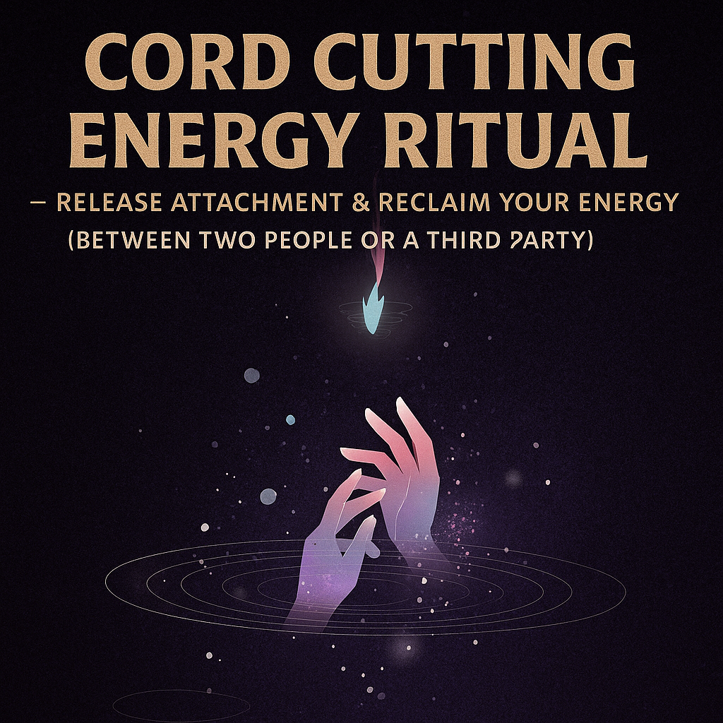 Cord Cutting Energy Ritual — Release Attachment & Reclaim Your Energy (Between Two People or a Third Party | Done within 12–24 hrs)
