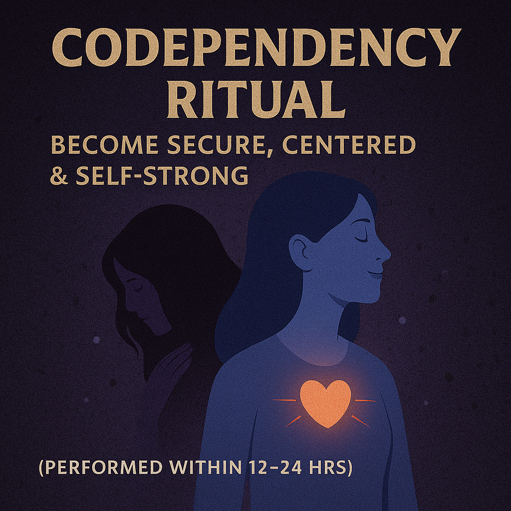 Codependency Ritual — Become Secure, Centered & Self-Strong (Performed within 12–24 hrs)