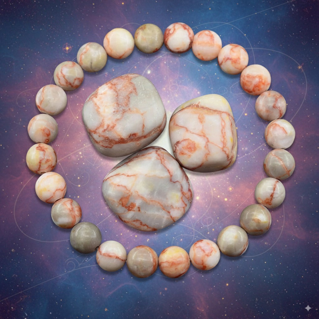 Red Picasso Jasper Bracelet – Creativity, Grounding & Transformation