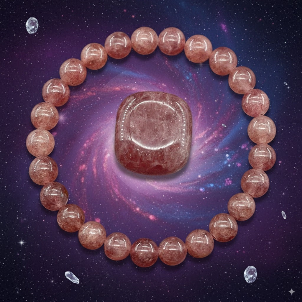 Strawberry Crystal Bracelet – Love, Harmony & Positive Energy