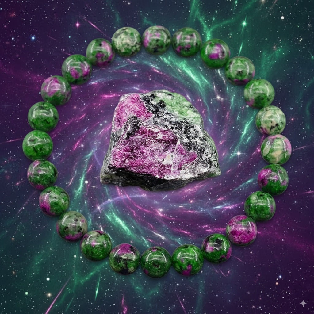 Epidote Crystal Bracelet – Transformation, Release & Positive Growth