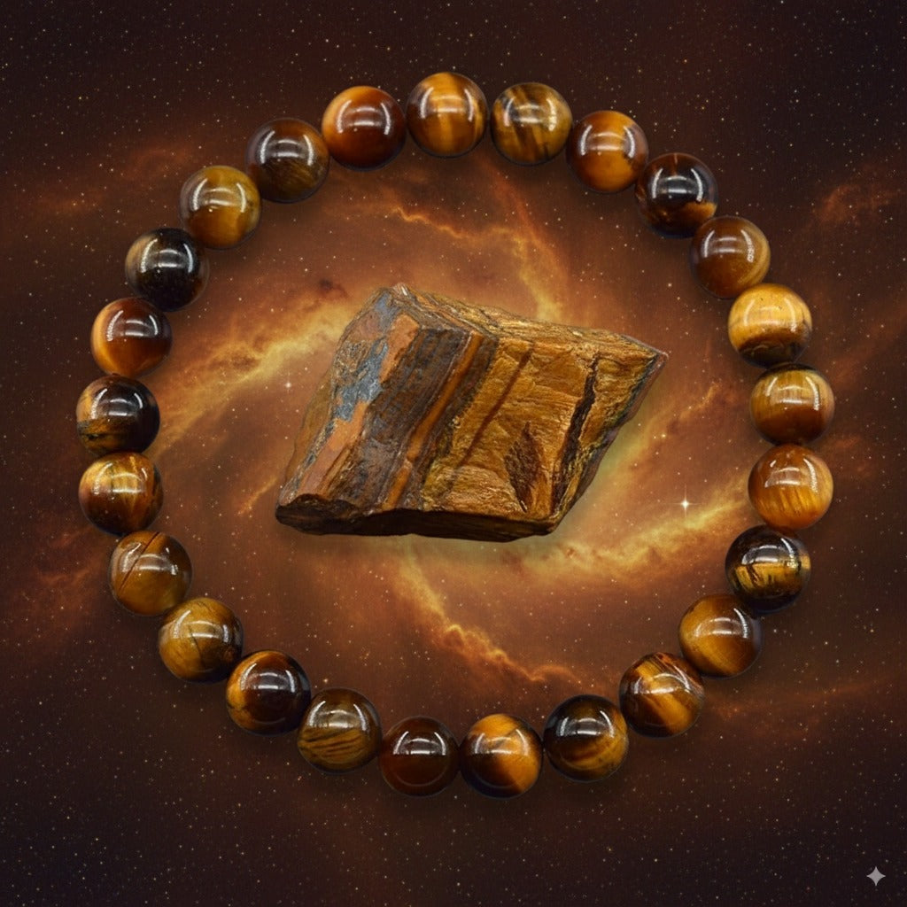 Tiger’s Eye Crystal Bracelet – Confidence, Protection & Manifestation