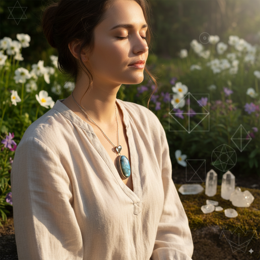 Labradorite Sterling Silver Pendant – Intuition, Magic & Transformation