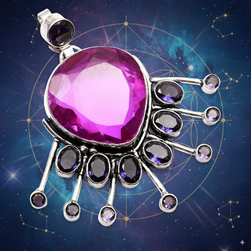Royal Serenity Amethyst Pendant: Awaken Intuition & Inner Peace