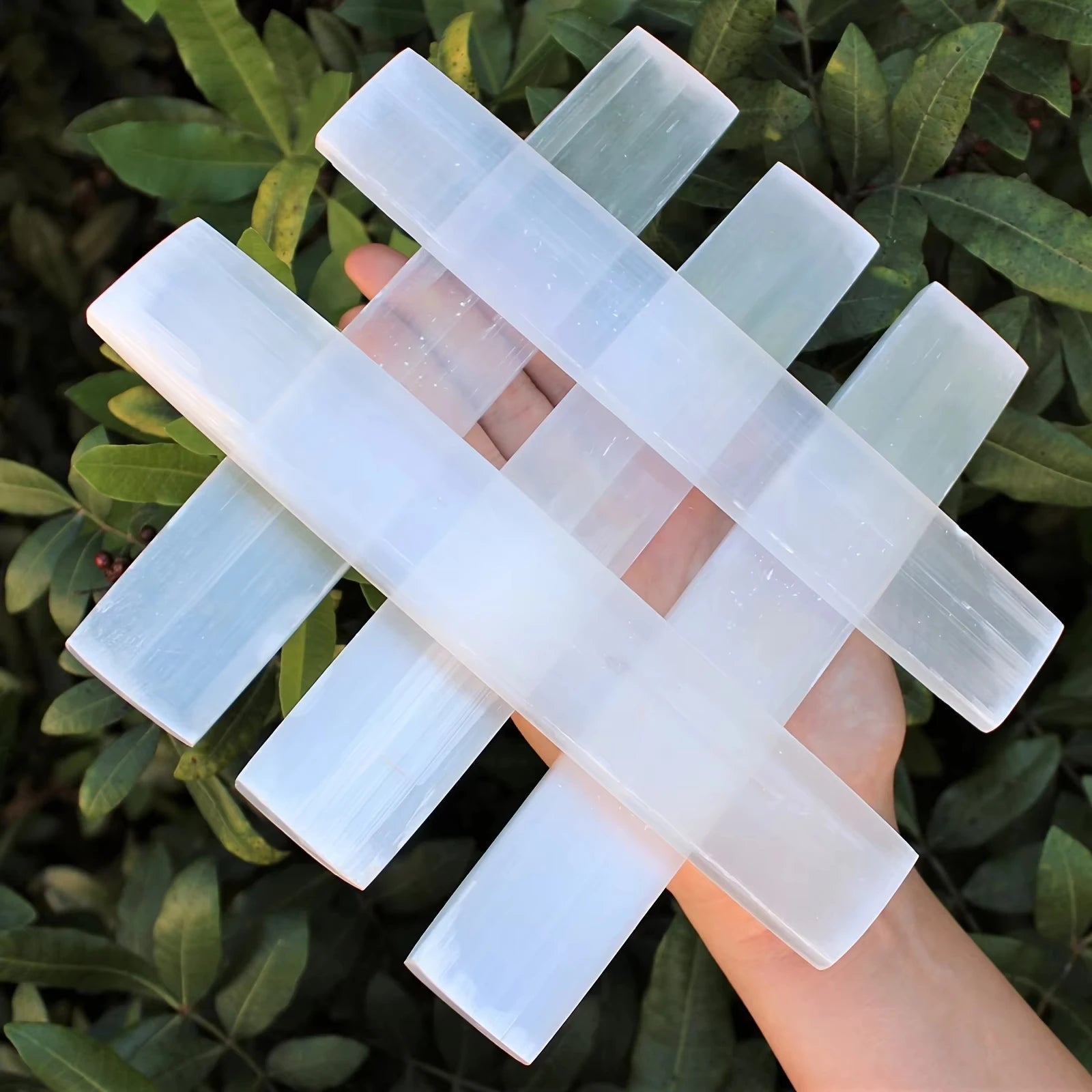 Selenite Slice Charging Station – Crystal Plate for Cleansing, Purification & Energy Healing