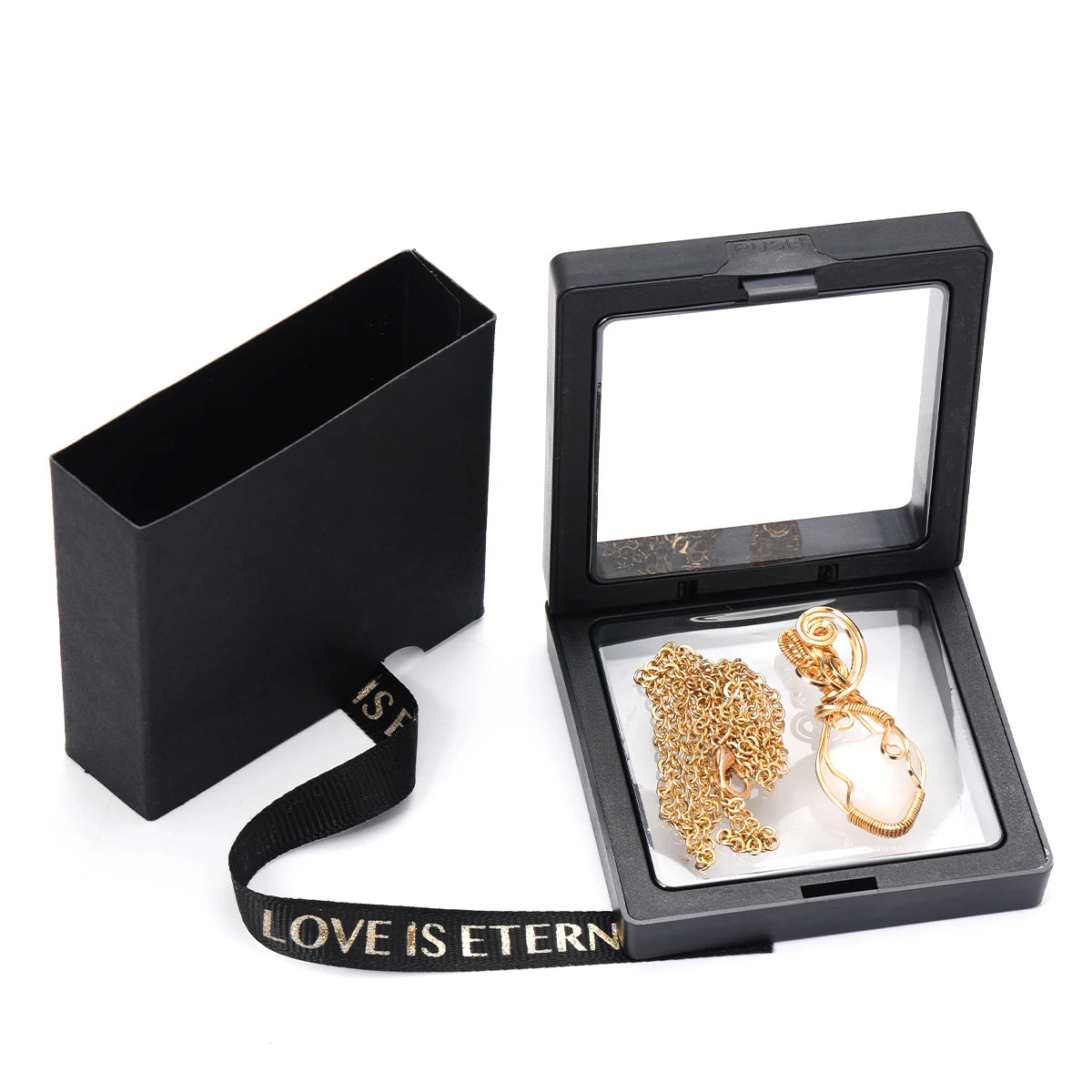 Wire Wrapped Moonstone Pendant Necklace – Handmade Copper Jewelry for Intuition & Balance