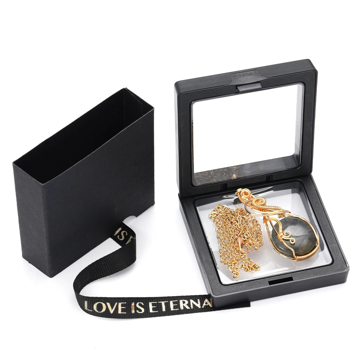 Labradorite Wire Wrapped Pendant Necklace – Transformation, Intuition & Magic