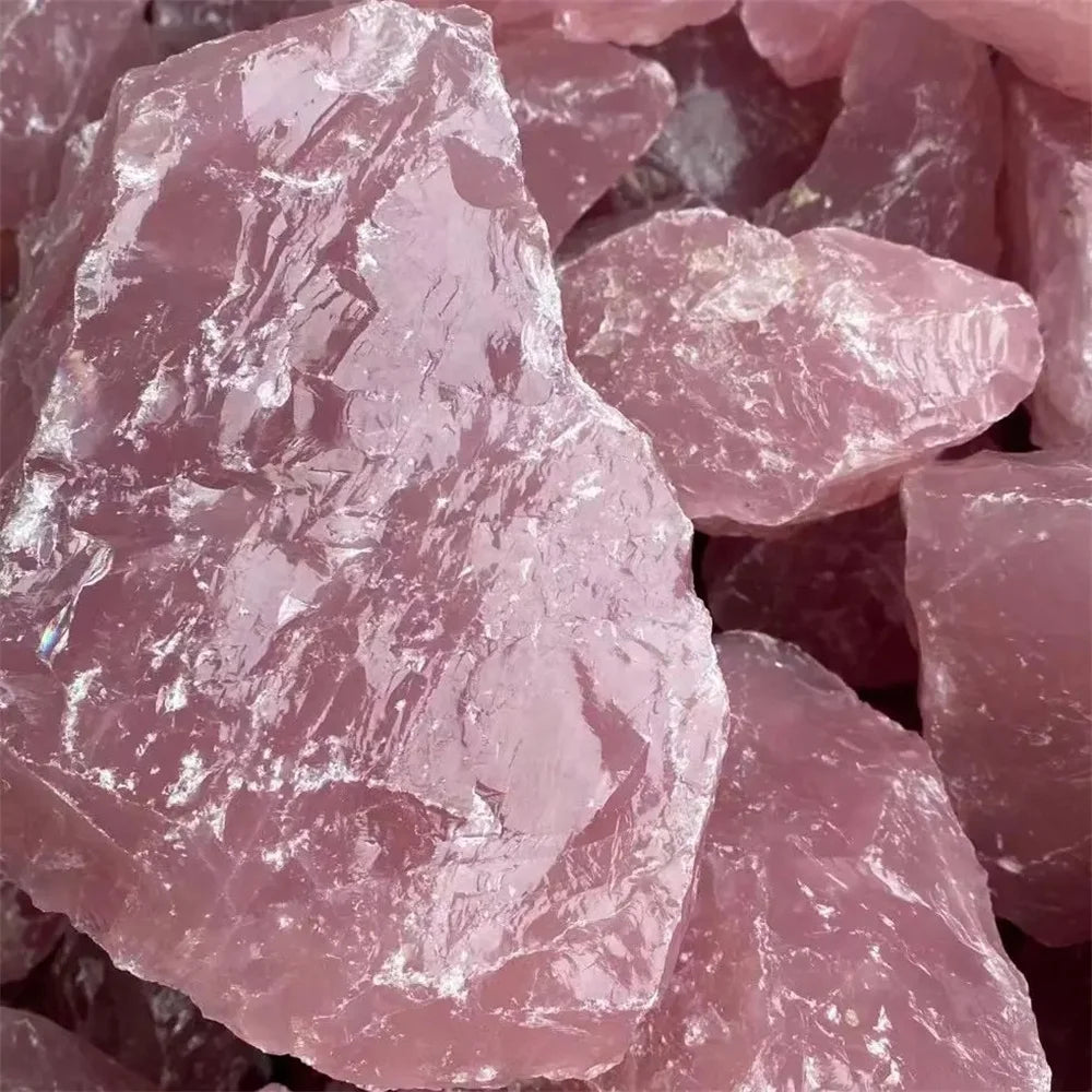 Natural Rose Quartz Raw Crystal – Stone of Love, Peace & Heart Healing