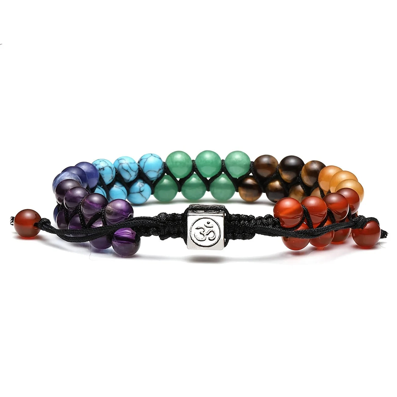 7 Chakra Healing Crystal Bracelet – Adjustable Beaded Yoga & Meditation Jewelry