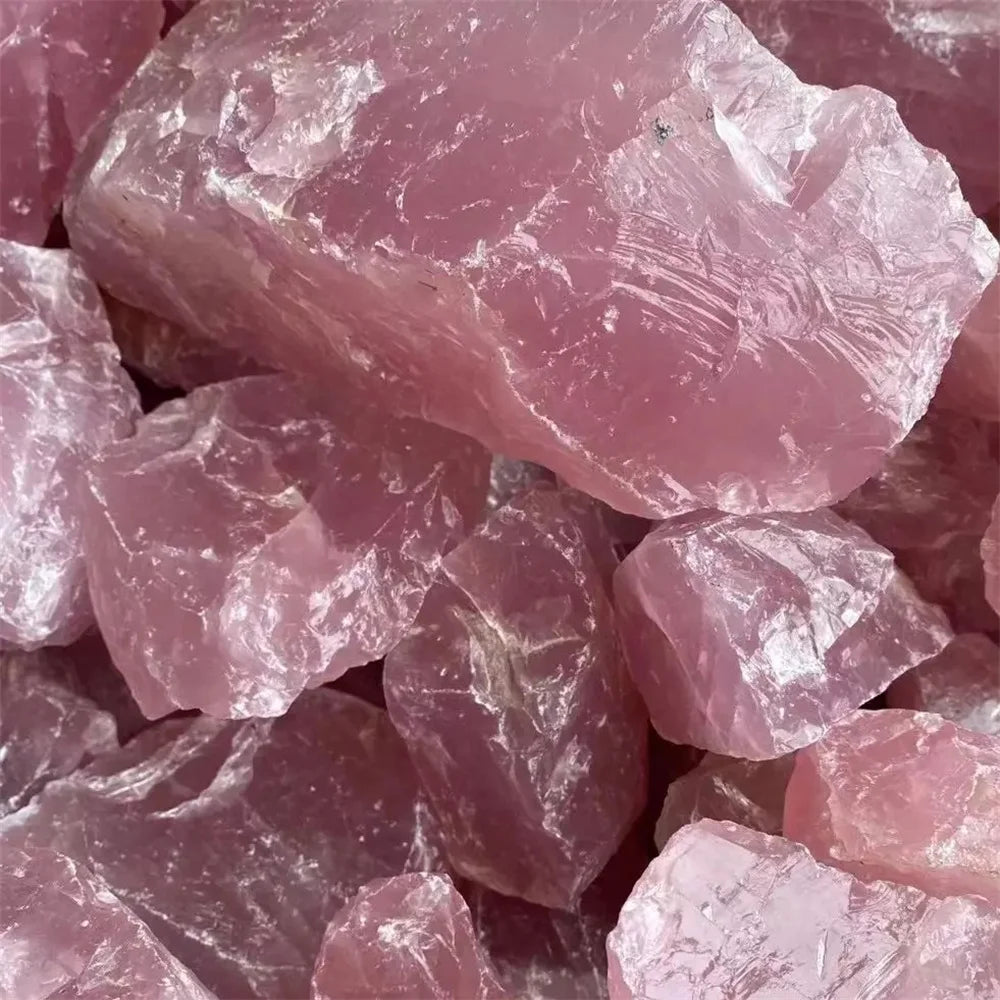 Natural Rose Quartz Raw Crystal – Stone of Love, Peace & Heart Healing