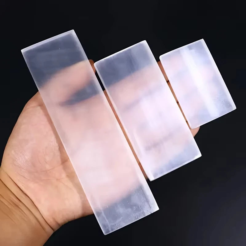 Selenite Slice Charging Station – Crystal Plate for Cleansing, Purification & Energy Healing