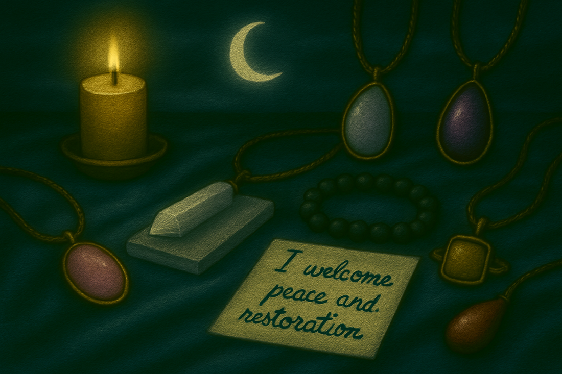 🌙 Night Rituals with Crystal Jewelry