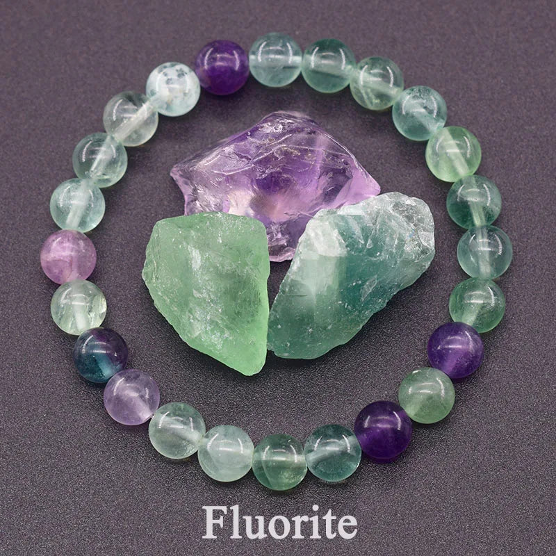 Fluorite Crystal Bracelet – Clarity, Focus & Spiritual Protection