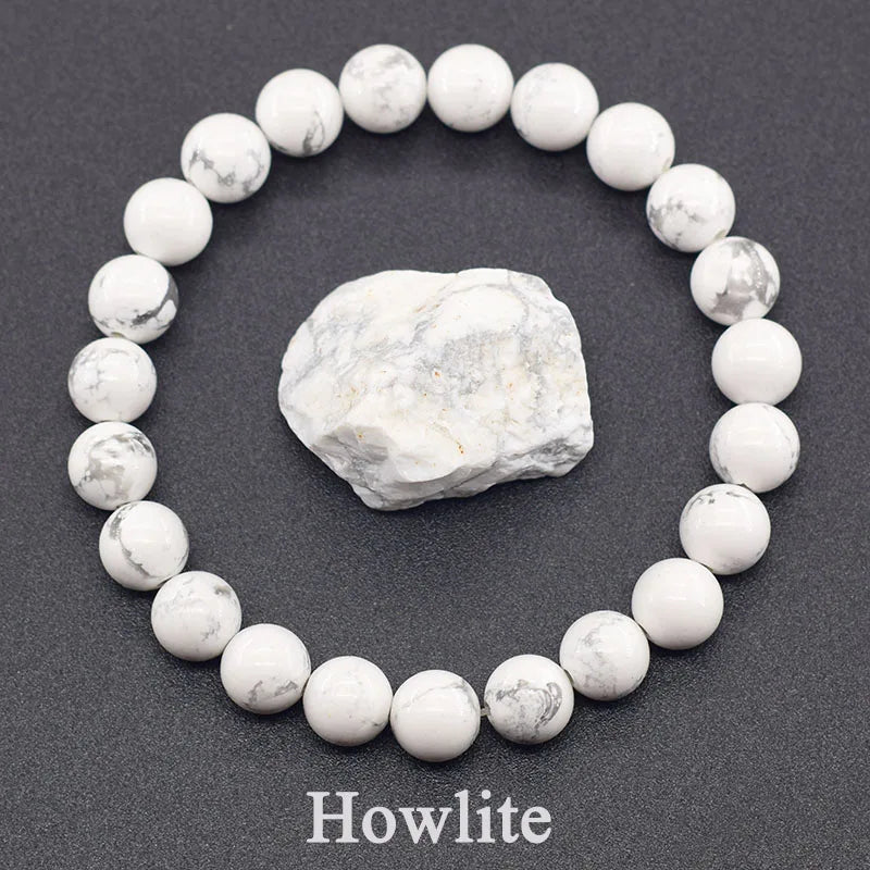 Howlite Crystal Bracelet – Calm, Patience & Stress Relief