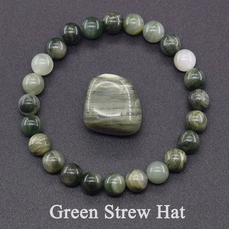 Green Strew Hat Stone Bracelet – Renewal, Balance & Emotional Healing
