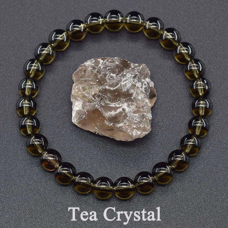 Smoky Quartz “Tea Crystal” Bracelet – Grounding, Protection & Stress Relief