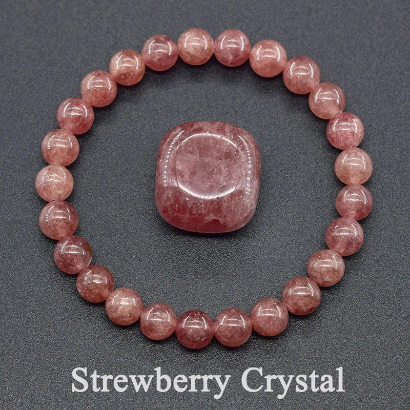 Strawberry Crystal Bracelet – Love, Harmony & Positive Energy