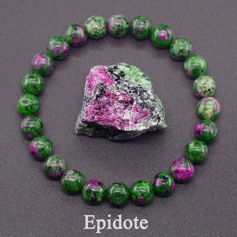 Epidote Crystal Bracelet – Transformation, Release & Positive Growth