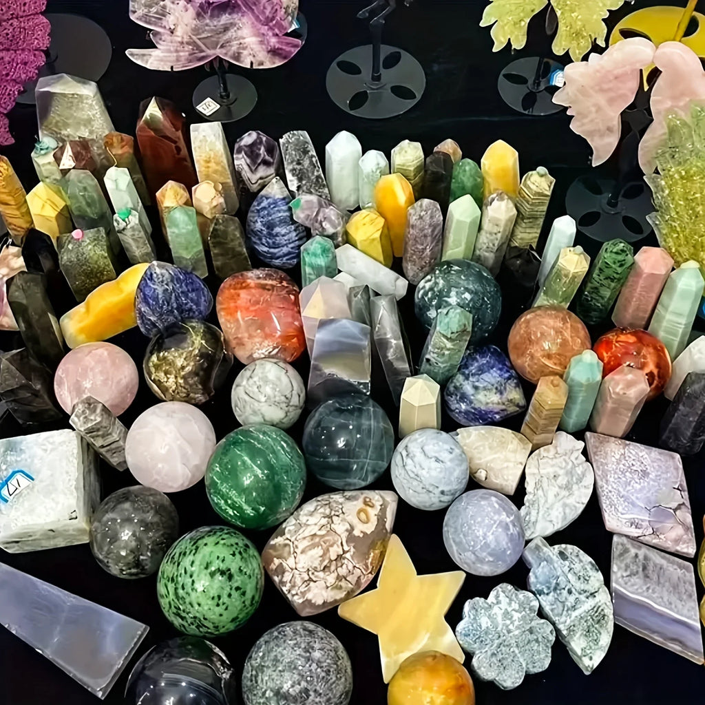 Mystical Crystal Mystery Box | Handpicked Raw & Tumbled Stones | 1lb, 2lb, or 3lb Box of Healing Crystals & Gemstones