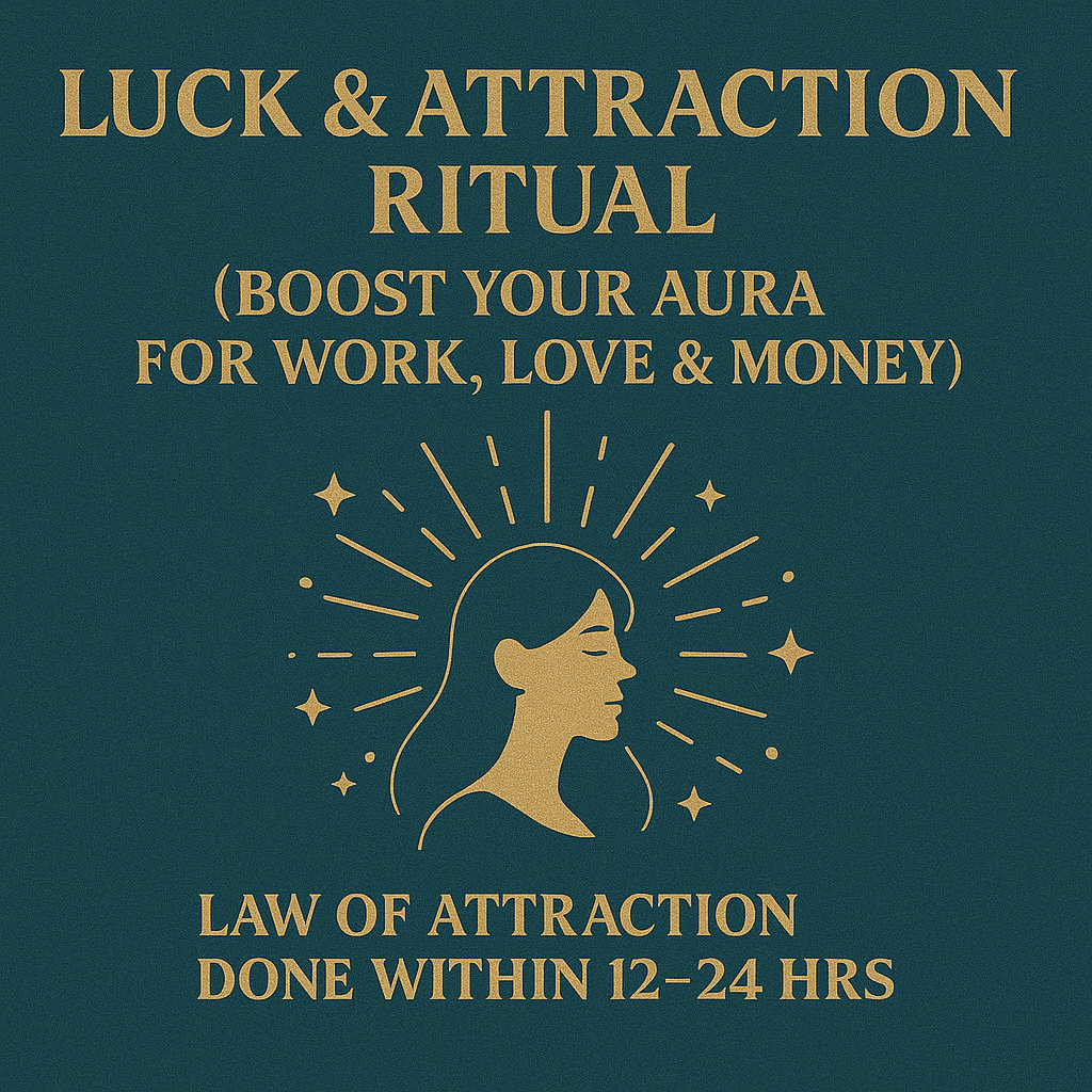 Luck & Attraction Ritual — Boost Your Aura for Work, Love & Money (Law of Attraction | Done within 12–24 hrs)