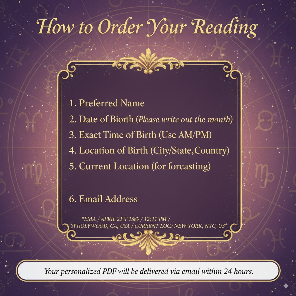 💫✨ NATAL CHART READING – DIGITAL ASTROLOGY REPORT ✨💫