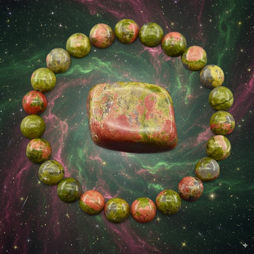 Unakite Crystal Bracelet – Balance, Renewal & Emotional Healing