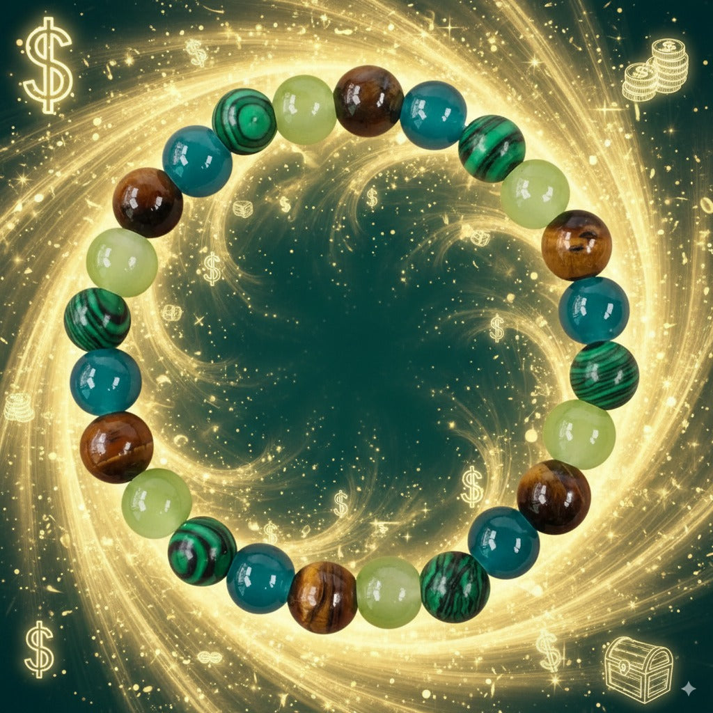 Rich Money Bracelet – Natural Stone Prosperity Bangle