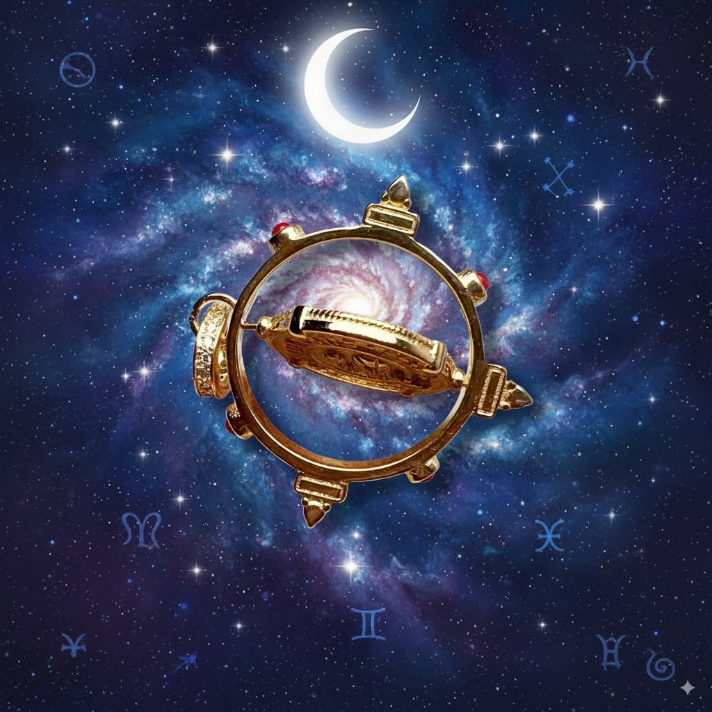 Manifestation Sun Amulet – 925 Sterling Silver with 18K Gold Plating | Rotating Talisman for Protection & Transformation