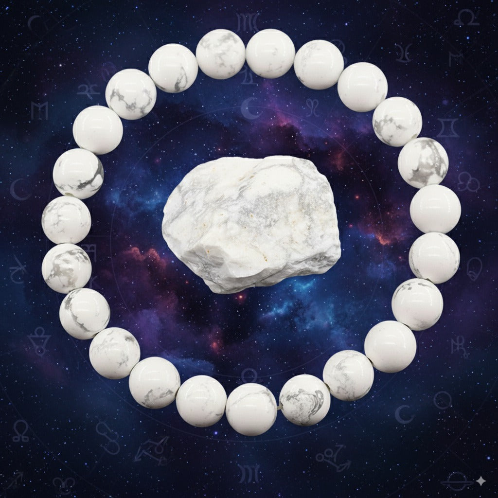 Howlite Crystal Bracelet – Calm, Patience & Stress Relief