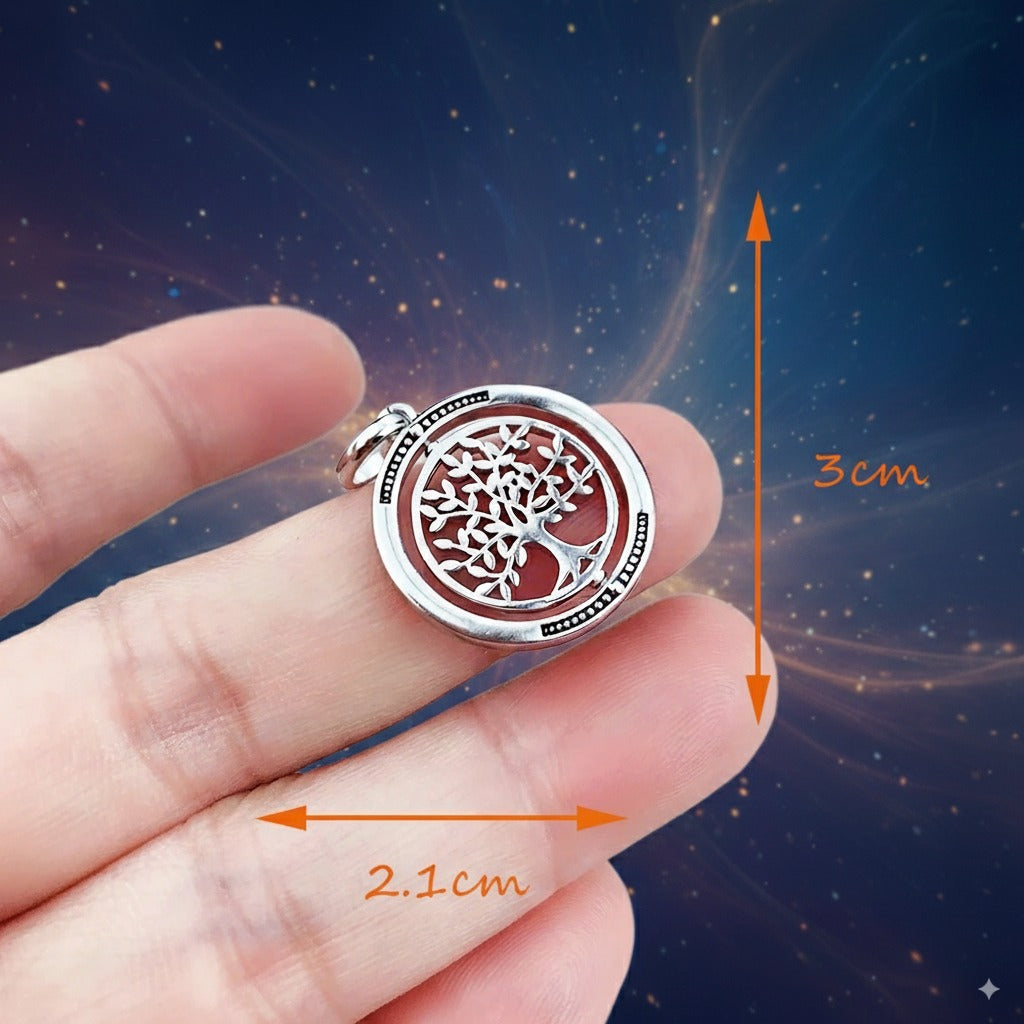 Brie & Marie Rotating Tree of Life Pendant – 925 Sterling Silver Symbol of Balance & Growth