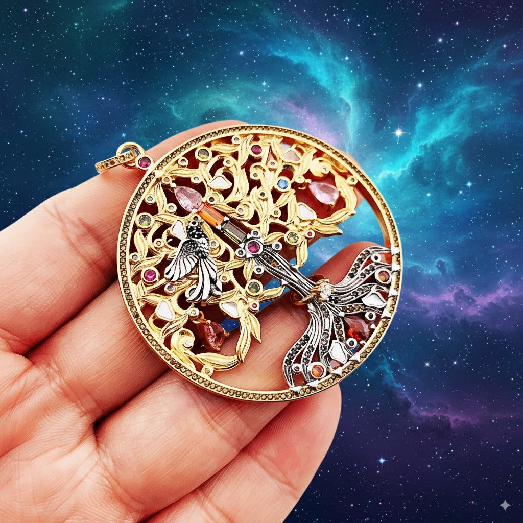 Tree of Love Pendant – 18K Gold-Plated 925 Sterling Silver Talisman of Strength, Connection & Eternal Love