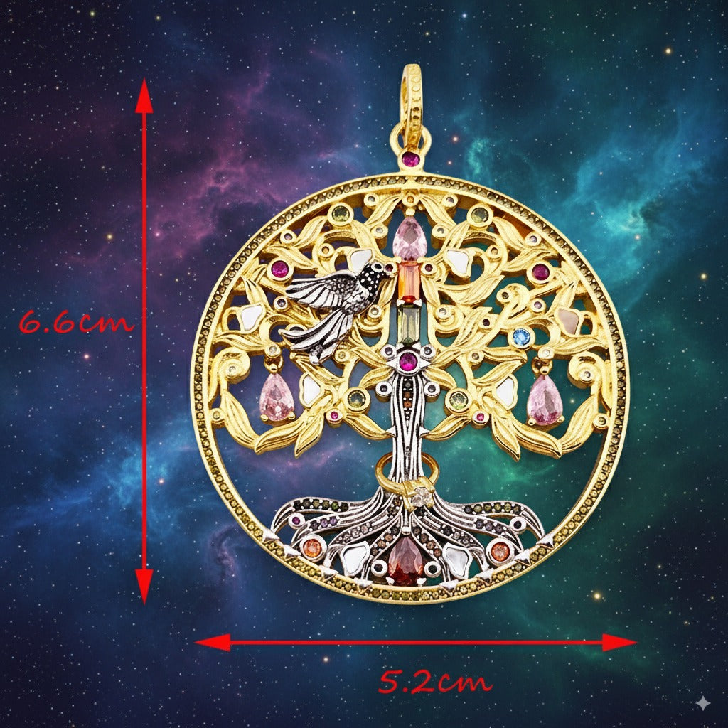 Tree of Love Pendant – 18K Gold-Plated 925 Sterling Silver Talisman of Strength, Connection & Eternal Love