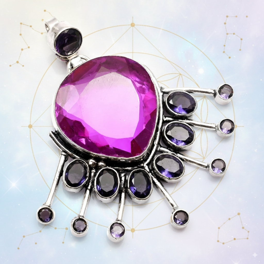 Royal Serenity Amethyst Pendant: Awaken Intuition & Inner Peace