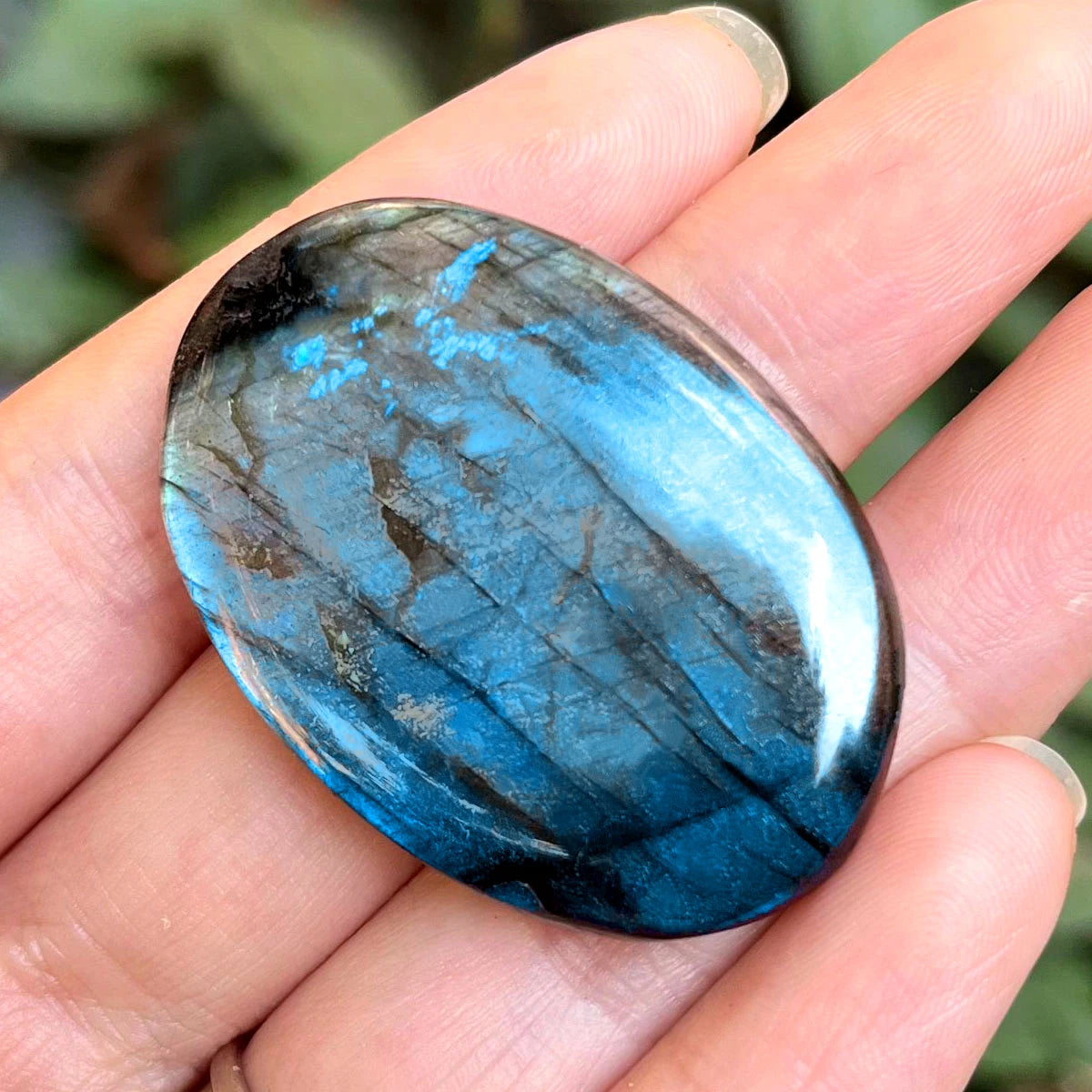 2pcs/set Natural Flashy Labradorite Cabochon Heart Shape Labradorite Flatback Stone Smooth Polish Gemstone 3CM