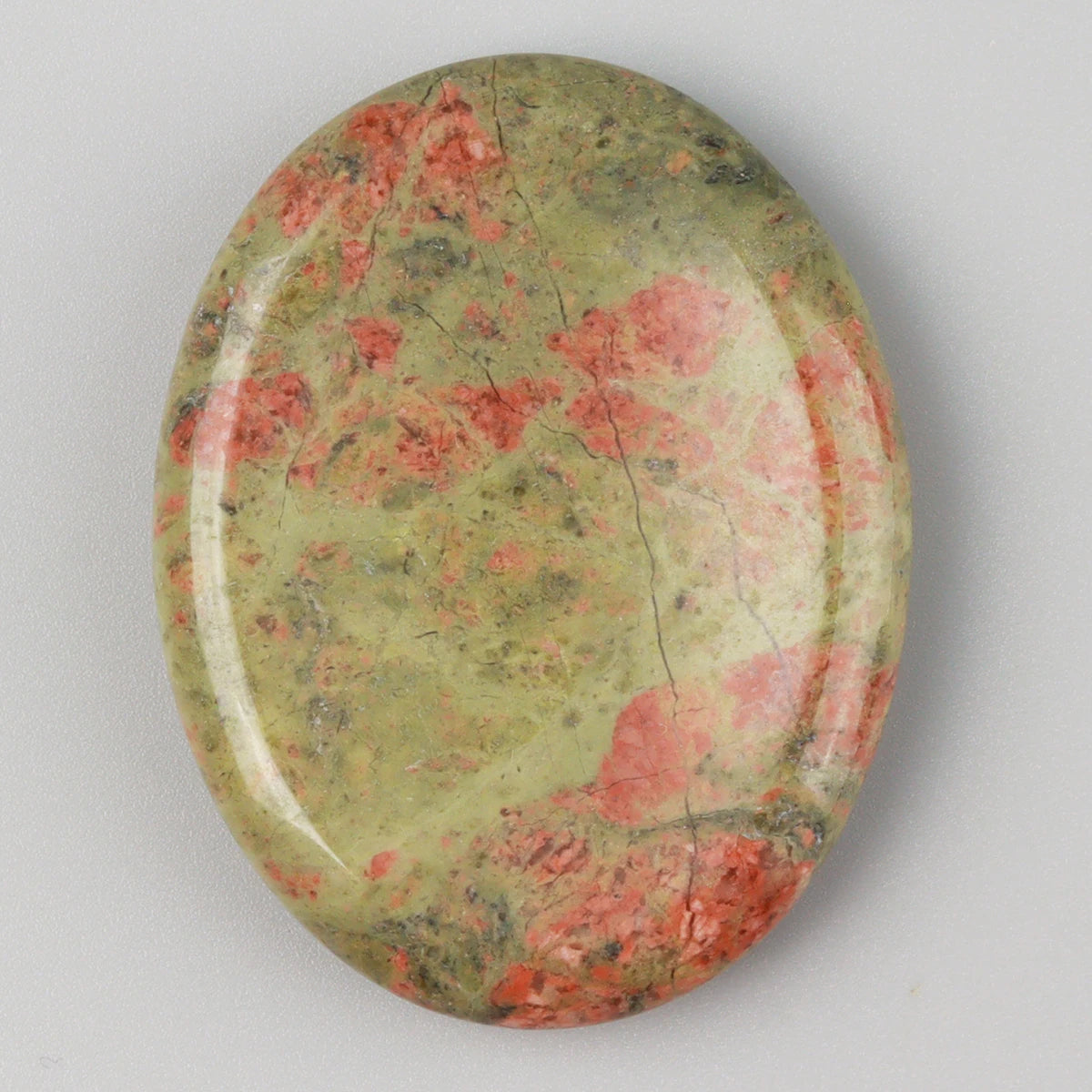 Jade Chakra Palm Stone – Natural Crystal Quartz Worry Stone for Healing & Manifestation