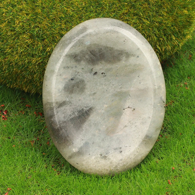 Jade Chakra Palm Stone – Natural Crystal Quartz Worry Stone for Healing & Manifestation