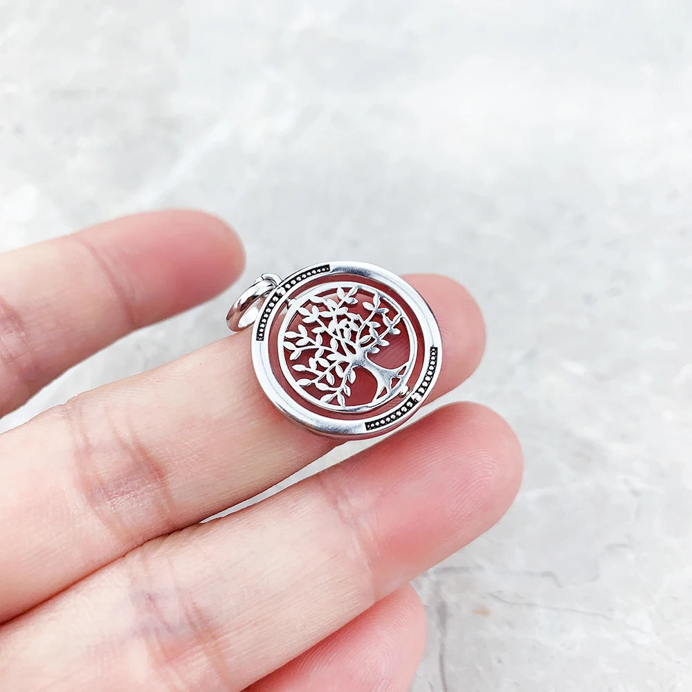 Brie & Marie Rotating Tree of Life Pendant – 925 Sterling Silver Symbol of Balance & Growth