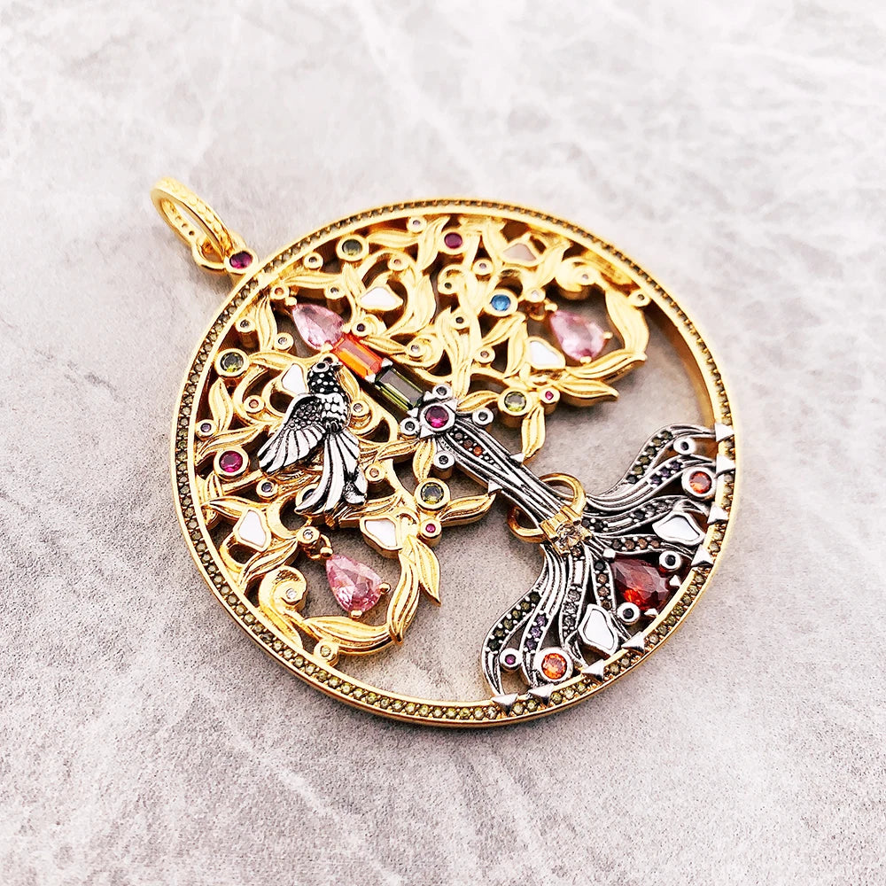 Brie & Marie Tree of Love Pendant – 18K Gold Plated 925 Sterling Silver