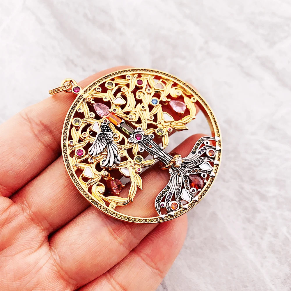 Brie & Marie Tree of Love Pendant – 18K Gold Plated 925 Sterling Silver