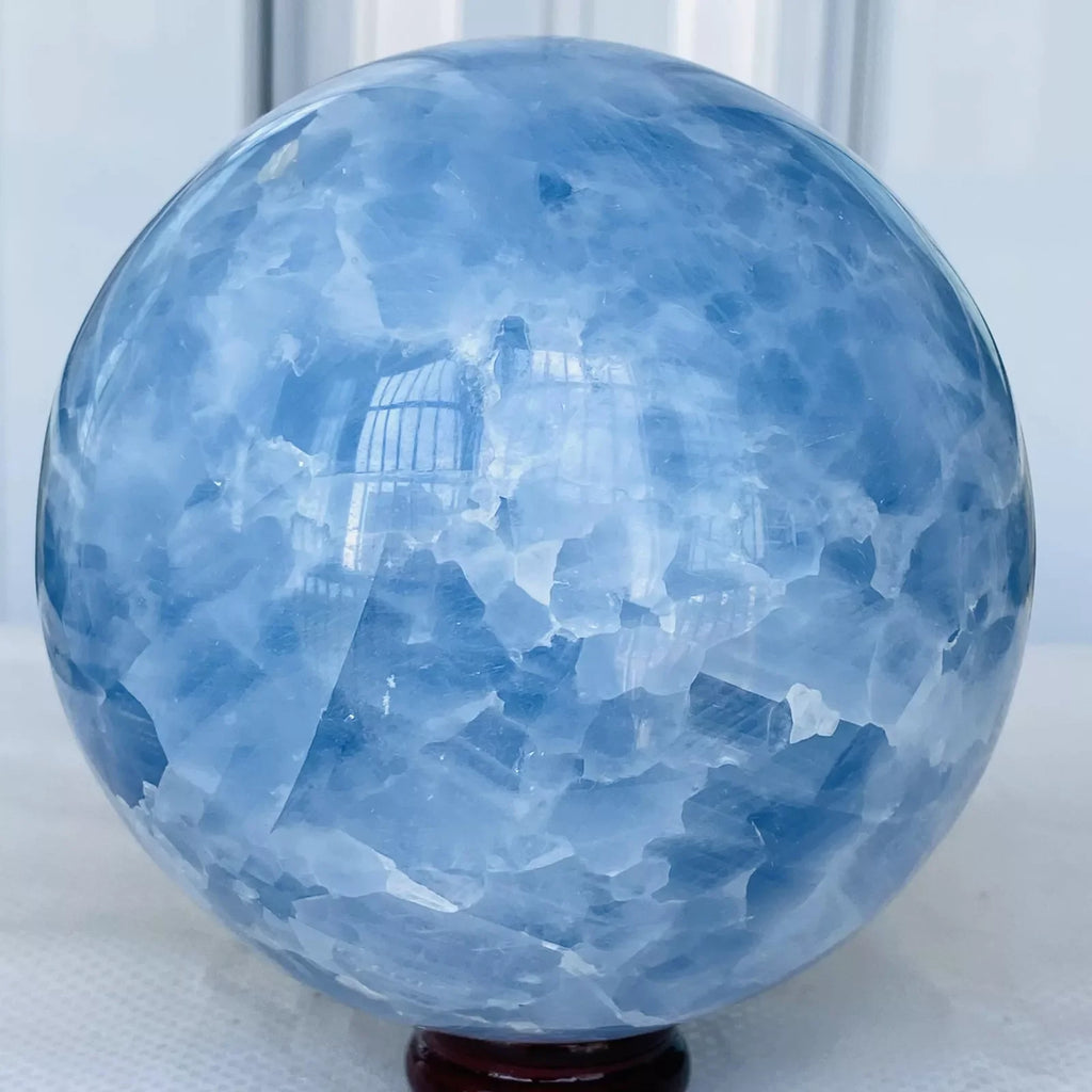 Celestial Harmony Celestite Sphere – 2.5 kg to 15 kg | Angelic Calm & Manifestation Energy