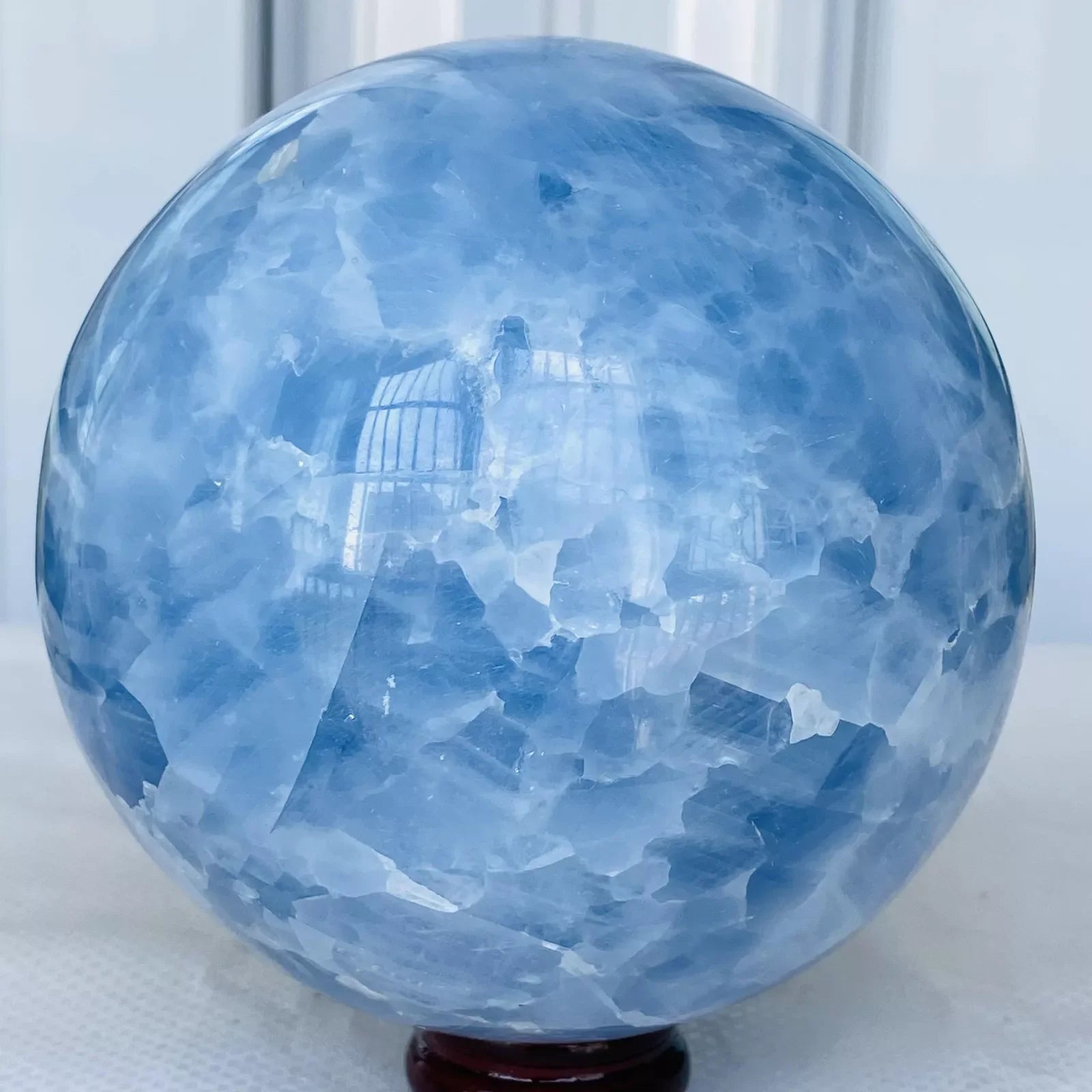 Celestial Harmony Celestite Sphere – 2.5 kg to 15 kg | Angelic Calm & Manifestation Energy