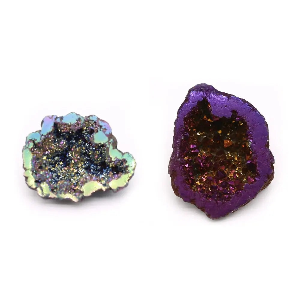 ✨ Natural Agate Treasure Bowls – 2pcs Crystal Energy Gemstone Set
