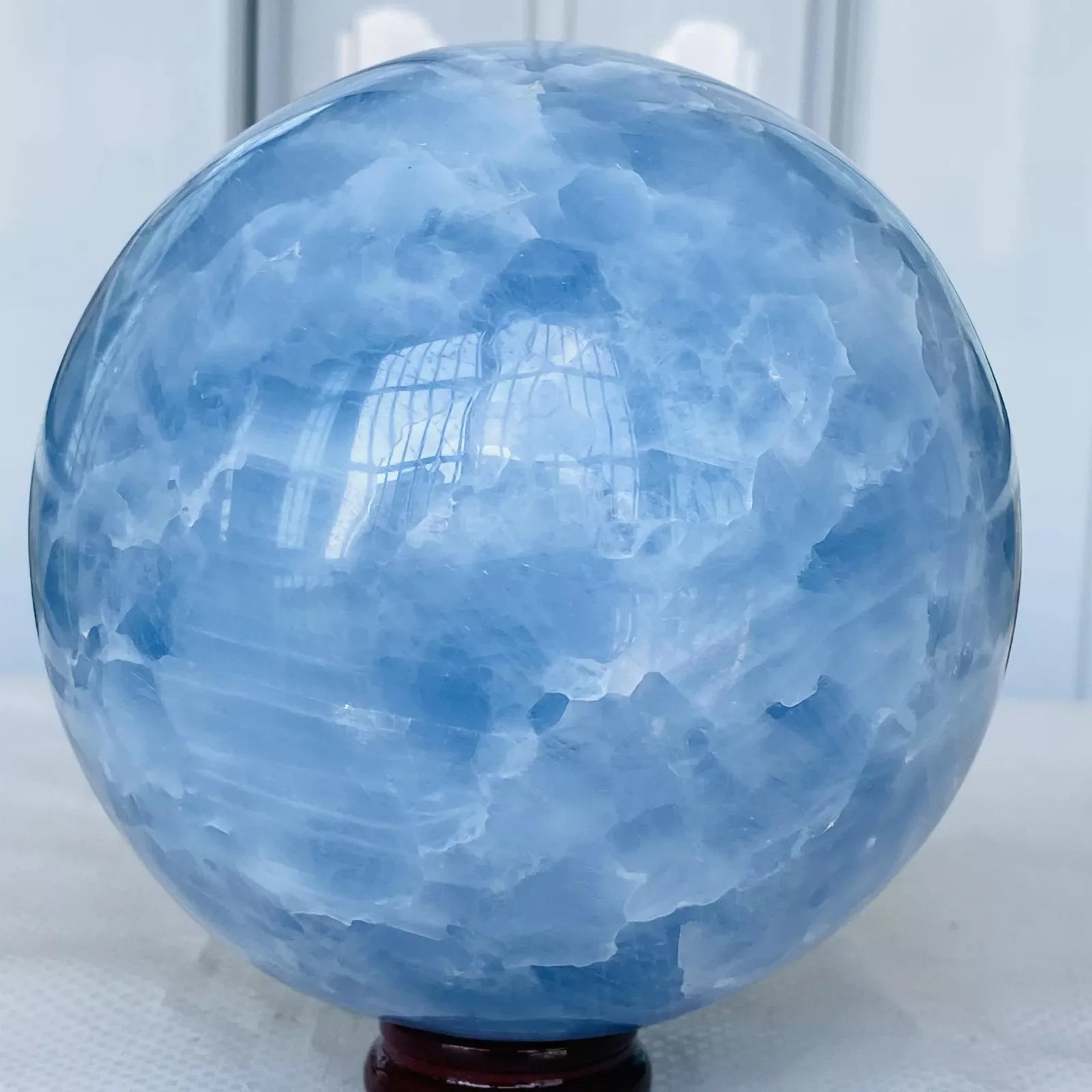 Celestial Harmony Celestite Sphere – 2.5 kg to 15 kg | Angelic Calm & Manifestation Energy
