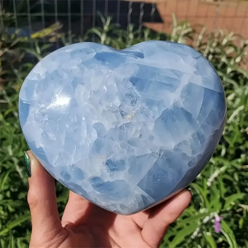 Celestial Love Celestite Heart – 300 g to 700 g | Angelic Peace & Manifestation Crystal