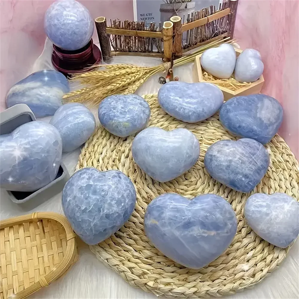 Celestial Love Celestite Heart – 300 g to 700 g | Angelic Peace & Manifestation Crystal