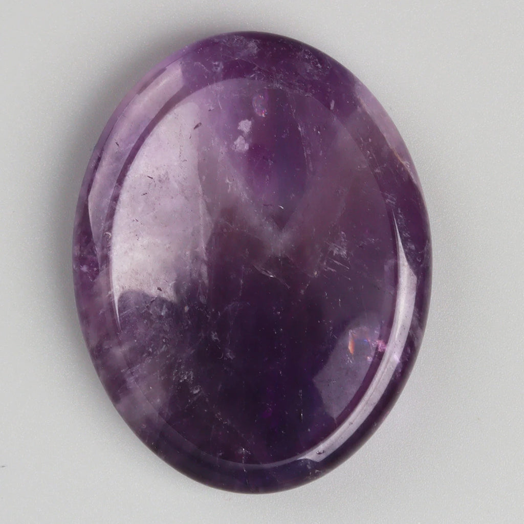 Jade Chakra Palm Stone – Natural Crystal Quartz Worry Stone for Healing & Manifestation